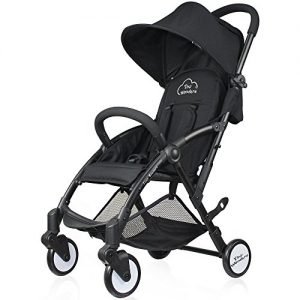 Tiny Wonders Black Baby Stroller